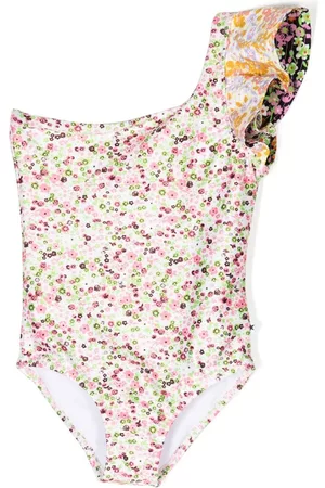 Molo Mädchen Badeanzüge - One-Shoulder-Badeanzug mit Blumenmuster