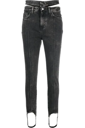 ANDREADAMO Skinny-Jeans mit Cut-Outs