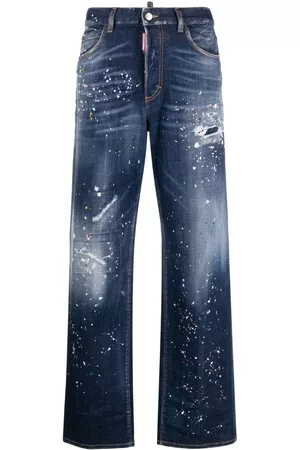 Dsquared2 Damen Straight Jeans - Jeans mit Muster