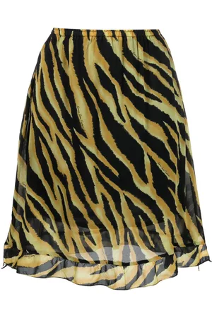 VERSACE 2000s Rock mit Tigerstreifen