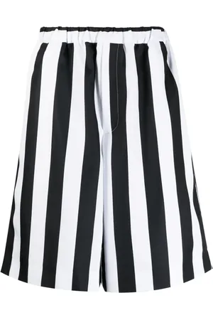Comme des Garçons Knielange Shorts mit Streifenprint