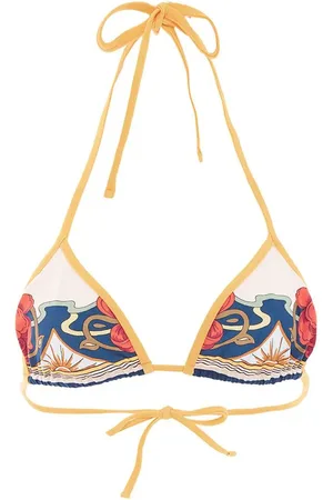 La DoubleJ Bikinioberteil mit tropischem Print