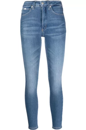 Calvin Klein Damen Cropped Jeans - Halbhohe Cropped-Jeans