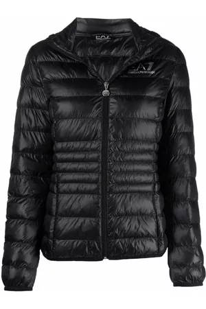 EA7 Damen Winterjacken - Gefütterte Jacke mit Logo-Print