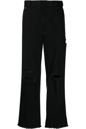 UNDERCOVER Gerade Jeans im Distressed-Look