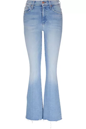 Mother Damen Bootcut Jeans - Schlagjeans mit Stone-Wash-Effekt