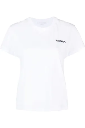 Patrizia Pepe T-Shirt mit Logo-Stickerei