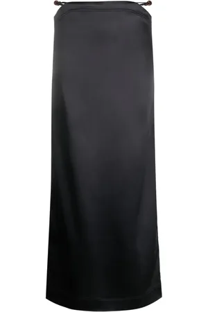Ganni Maxirock aus Satin