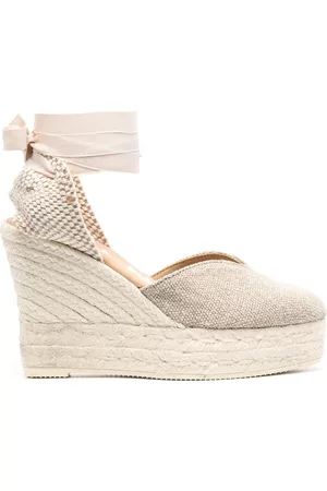 MANEBI Damen Espadrilles - Wedge-Espadrilles 110mm