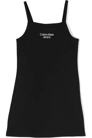 Calvin Klein Mädchen Freizeitkleider - Kleid aus Jersey mit Logo-Stickerei