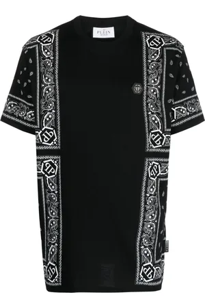 Philipp Plein T-Shirt mit Paisley-Bandana-Print