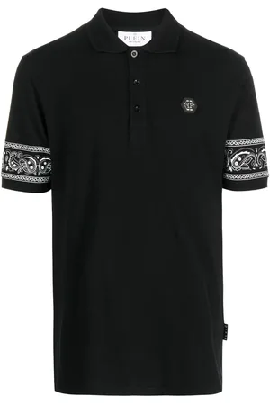 Philipp Plein Poloshirt mit Bandana-Print