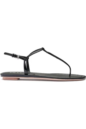 Prada Flache Sandalen mit Zehensteg