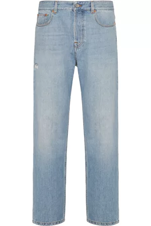 VALENTINO GARAVANI Herren Straight Jeans - Straight-Leg-Jeans mit VLOGO Signature