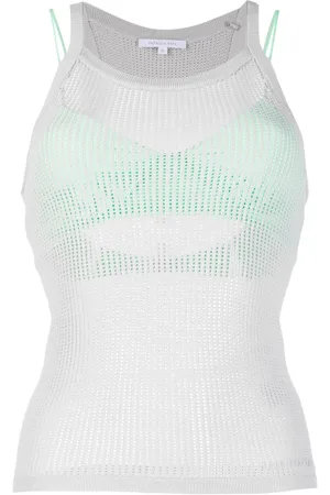 Patrizia Pepe Trägershirt in Netzoptik