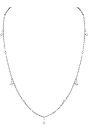 Pragnell 18kt Weißgoldhalskette mit Diamanten