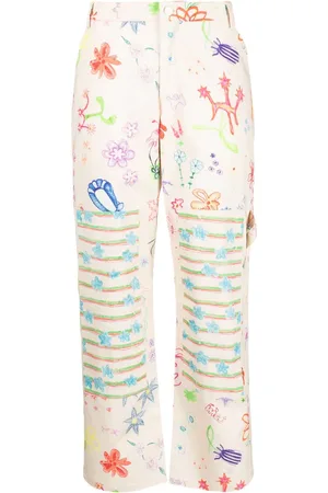 Collina Strada Weite Hose mit Zeichnungs-Print