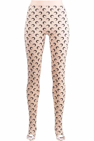 Marine Serre Leggings mit Mond-Print