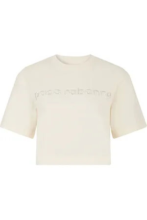 Paco rabanne T-Shirt mit Logo-Stickerei