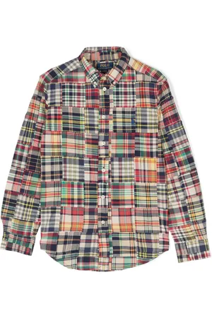 Ralph Lauren Kariertes Hemd im Patchwork-Look