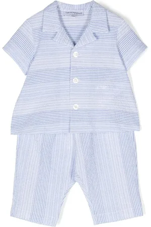 Emporio Armani Set aus gestreiftem Hemd und Hose