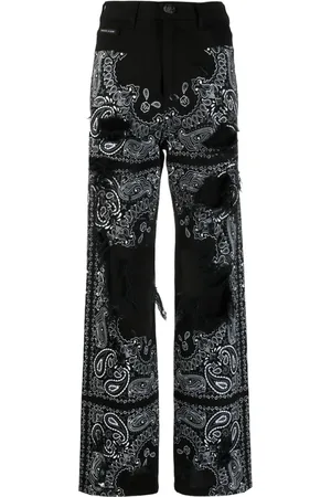 Philipp Plein Jeans mit Paisley-Print