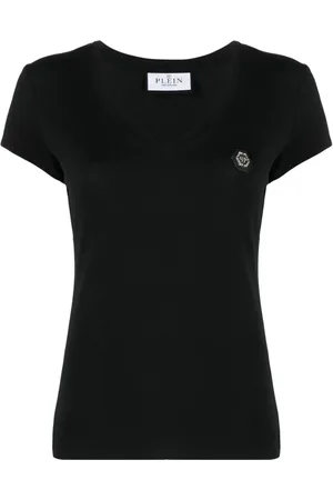 Philipp Plein T-Shirt mit V-Ausschnitt