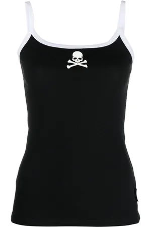Philipp Plein Trägershirt mit Totenkopf-Print
