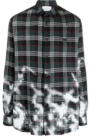 Philipp Plein Dandy Hemd mit Schottenkaro