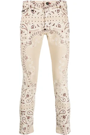 Philipp Plein Skinny-Jeans mit Bandana-Print