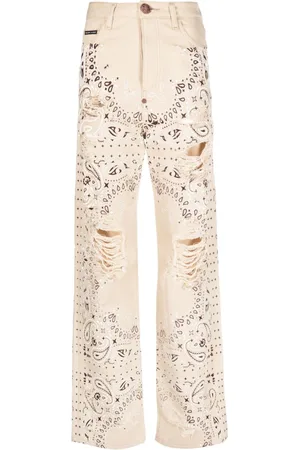 Philipp Plein Jeans mit Paisley-Print
