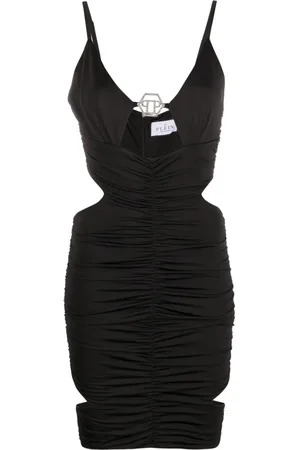 Philipp Plein Gerafftes Minikleid mit Cut-Outs