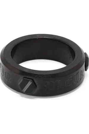 Philipp Plein Hexagon Ring mit mattem Finish