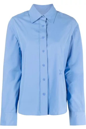 Closed Damen Blusen mit Stickerei - Hemd mit Logo-Stickerei