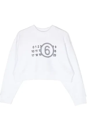 Maison Margiela Cropped-Sweatshirt mit Nummer