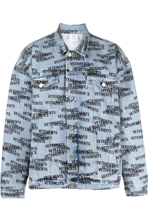 Vetements Jeansjacke mit Logo-Print