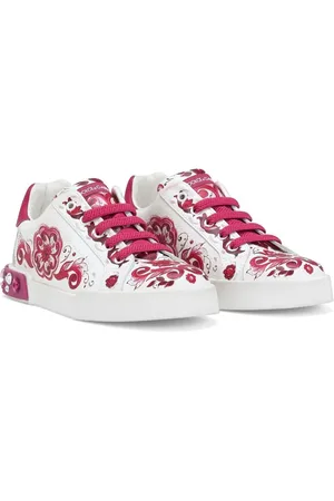 Dolce & Gabbana Portofino Sneakers mit Majolica-Print