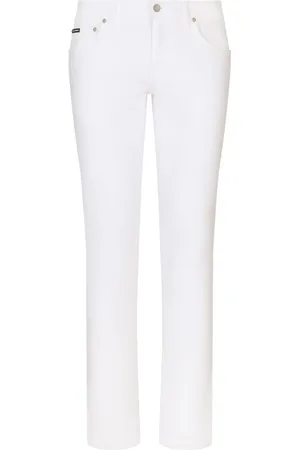 Dolce & Gabbana Skinny-Jeans mit Logo-Schild