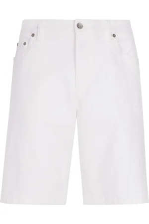 Dolce & Gabbana Jeans-Shorts mit Logo-Schild