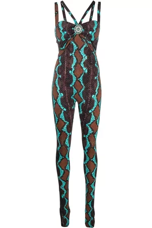 Roberto Cavalli Damen Jumpsuits - Jumpsuit mit Schlangenleder-Print