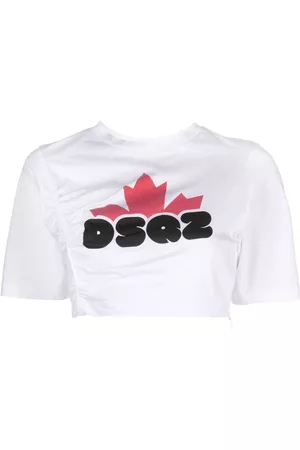 Dsquared2 Damen Shirts - DSQ2- print cropped T-shirt