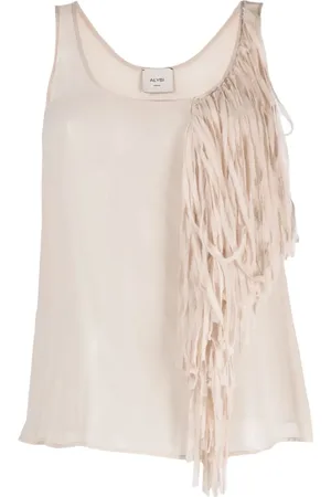 ALYSI Bluse mit Fransen