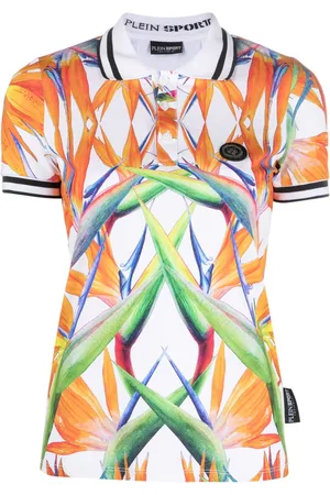 Philipp Plein Top mit Blumen-Print