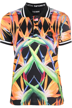 Philipp Plein Top mit Blumen-Print