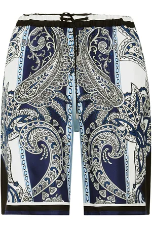 Philipp Plein Shorts aus Seide mit Paisley-Print