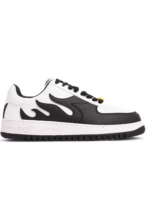 ACUPUNCTURE 1993 Herren Flache Sneakers - Sneakers mit Flammen-Print