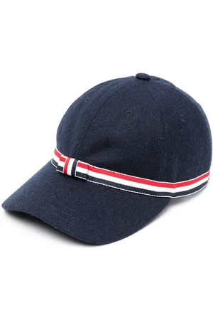 Thom Browne Baseballkappe mit Logo-Streifen