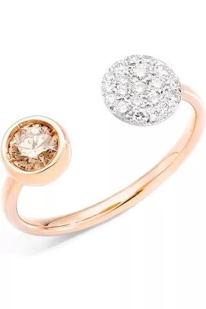 Pomellato Damen Ringe - 18kt Sabbia Rotgoldring mit Diamanten
