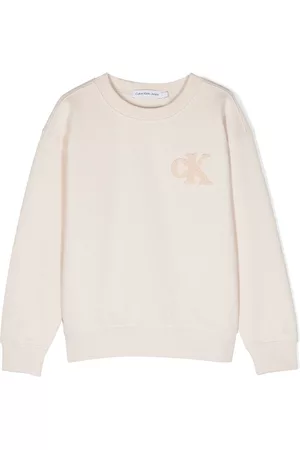 Calvin Klein Sweatshirts - Logo-appliqué drop-shoulder sweatshirt