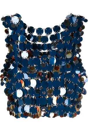 Paco rabanne Cropped-Top mit Pailletten